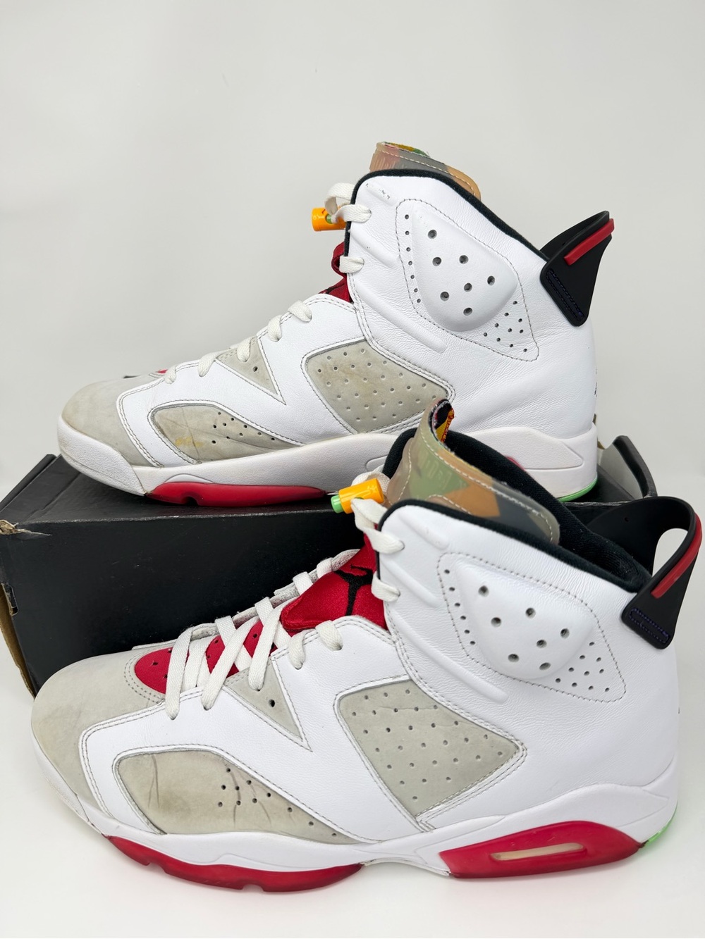 Nike Air Jordan 6 Hare 2020 White Red CT8529-062 Men’s Size 13 Retro VI